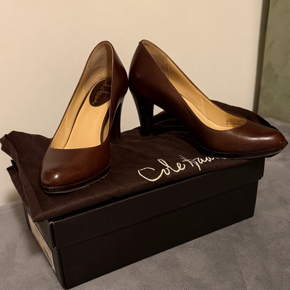 Cole Haan Women's Chestnut Brown Pumps with Nike Air comfort